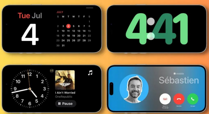 尖峰镇苹果手机维修分享iOS17横屏充电待机显示有什么好处 